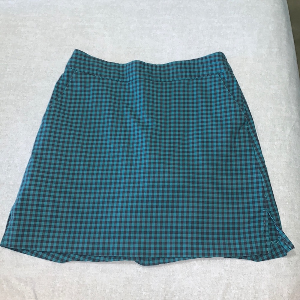 Plaid skirt with shorts built in